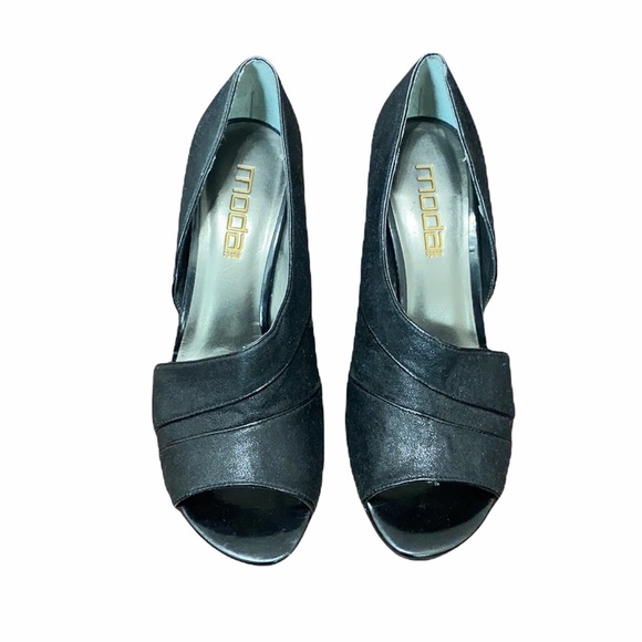 Moda Spana Black Heels Size 9 - Picture 3 of 11